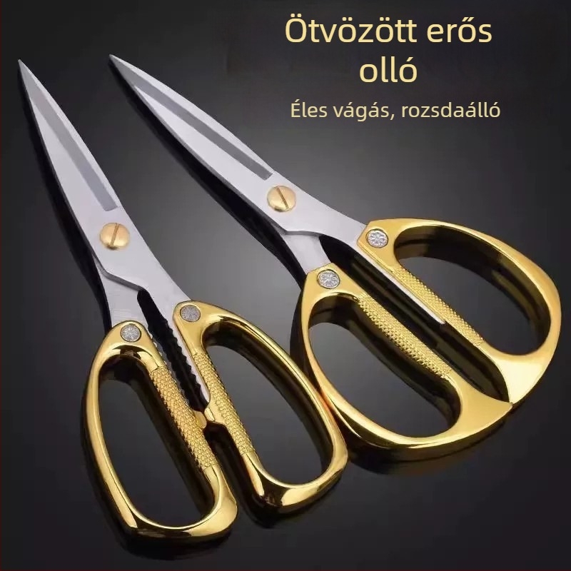 Rozsdamentes acélból készült konyhai olló, háztartási és többfunkciós vágóeszköz