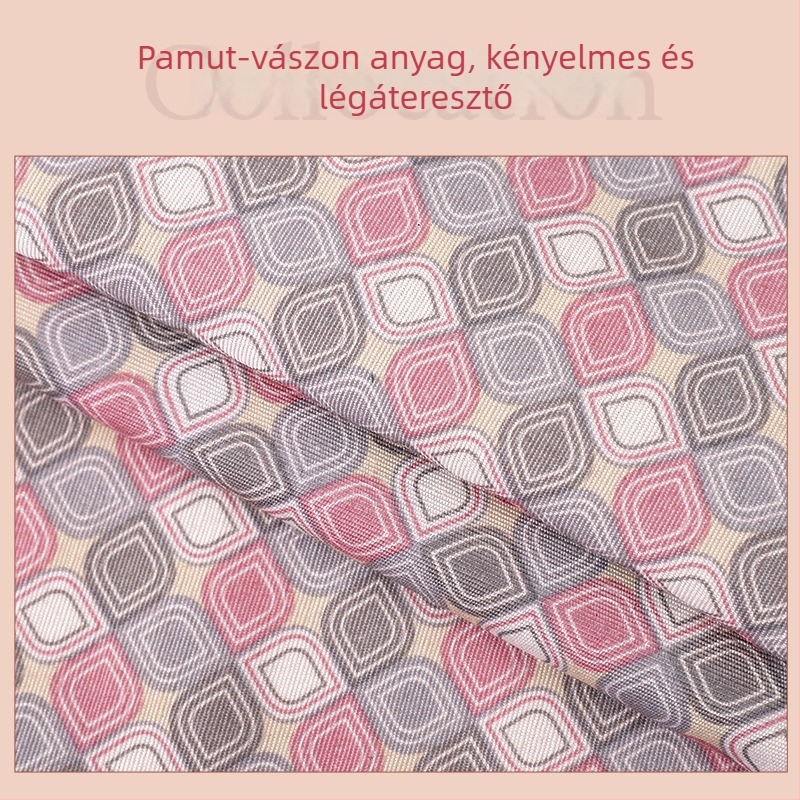 Geometriai mintás hosszú ujjú kötény otthonra és a konyhába, foltálló, női, többszínű, nagy zseb, kétoldalas