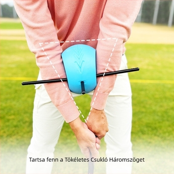 Golf swing edző a karok helyes háromszögének megőrzésére