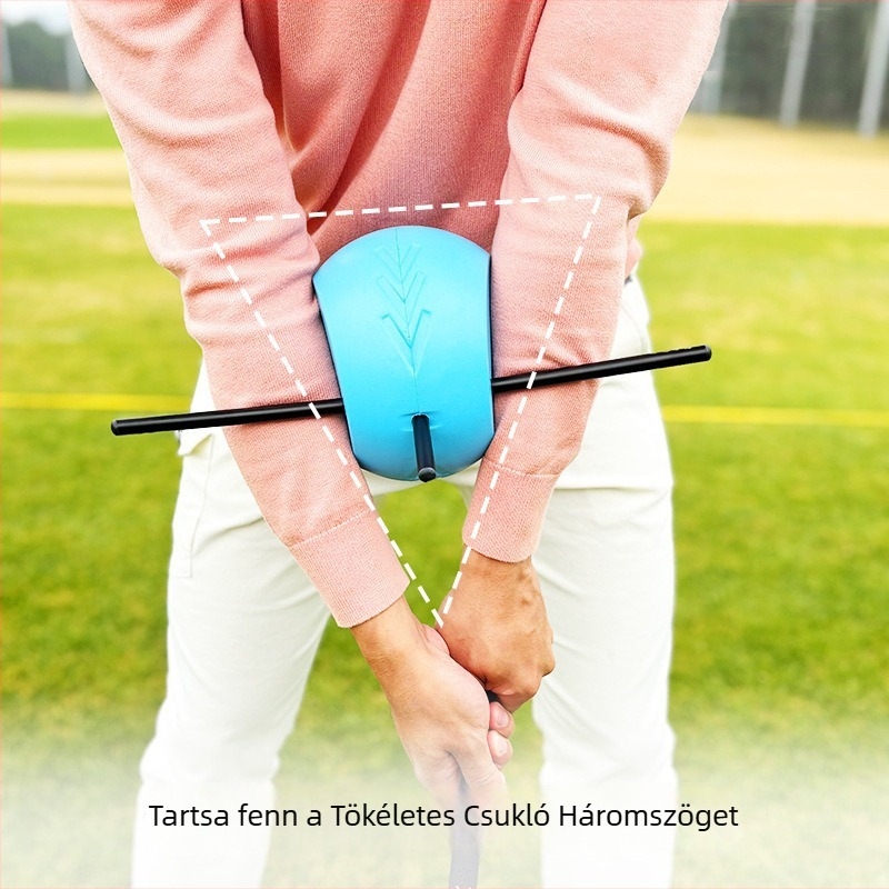 Golf swing edző a karok helyes háromszögének megőrzésére