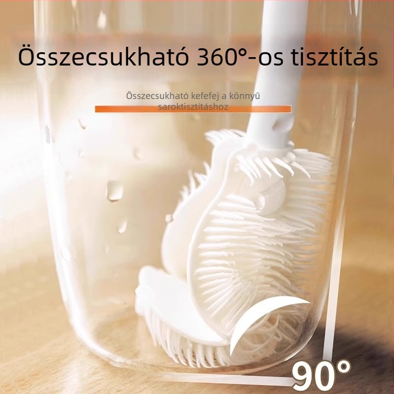 Hosszú nyélű szilikon pohárkefe – poharak, üvegek és termoszok tisztítására