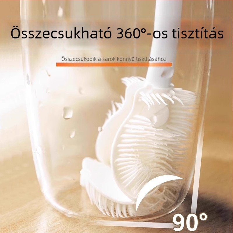Hosszú nyélű szilikon pohárkefe – poharak, üvegek és termoszok tisztítására