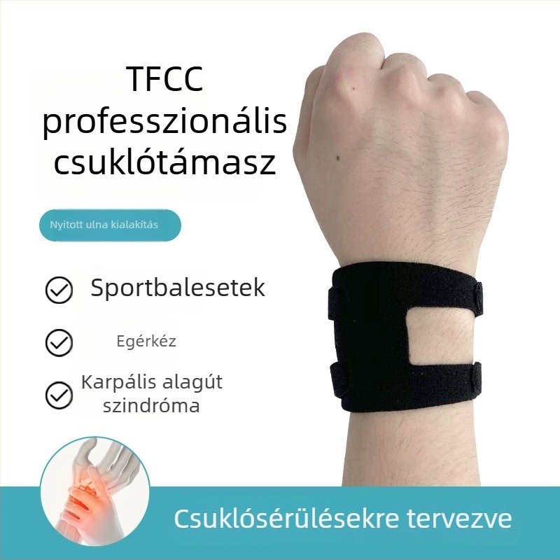 TFCC csuklóortézis, lélegző vékony szalag a csukló védelmére, badmintonhoz, edzéshez és súlyemeléshez