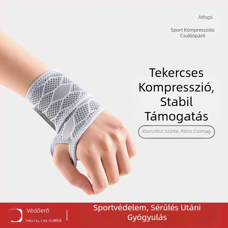 Többfunkciós sportcsuklóvédő, izzadságszívó, integrált védelemmel, kosárlabdához, edzéshez és futáshoz