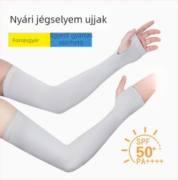 Vékony napvédő karpántok jégselyem anyagból, UV védelem, testreszabható