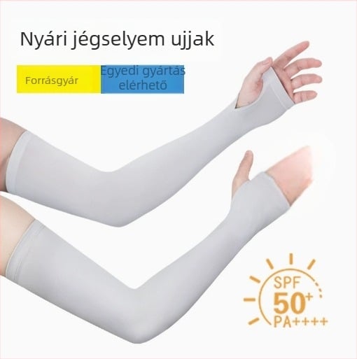Vékony napvédő karpántok jégselyem anyagból, UV védelem, testreszabható