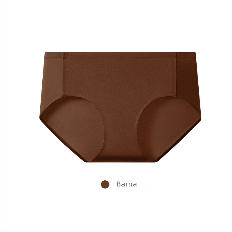 Női seamless nylon alsónemű, középmagasságú, antibakteriális és lélegző, Ice Silk felületű finisz, intim résznél mulberry selyem bélés