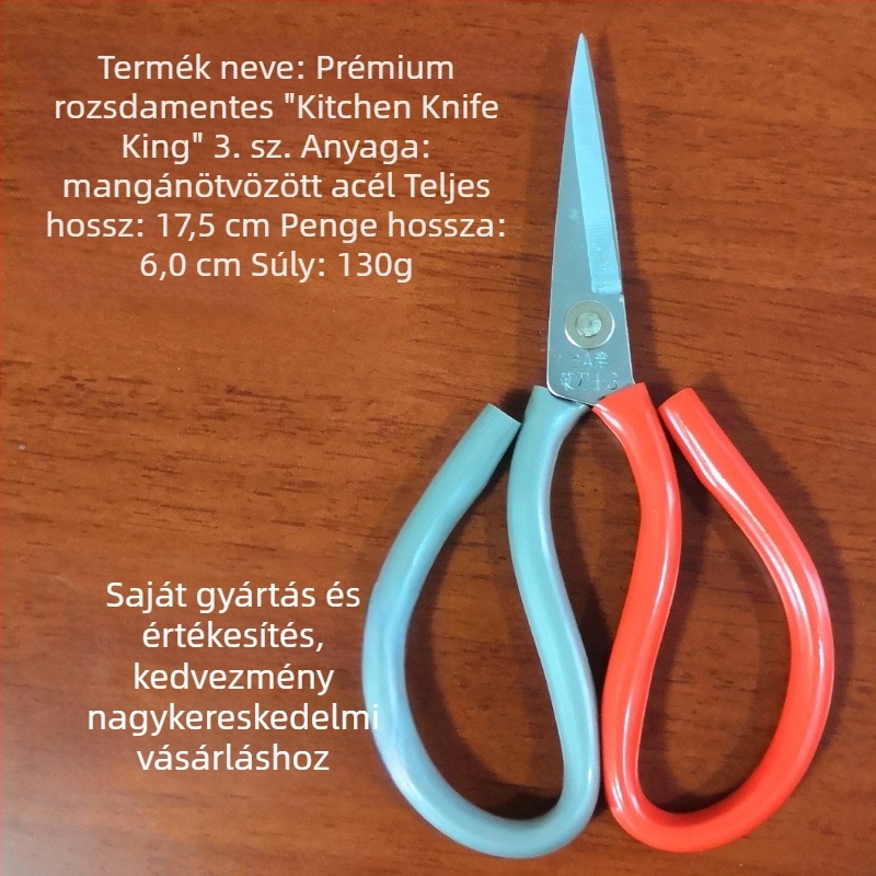 Rozsdamentes acélból készült korrózióálló, többfunkciós olló konyhára, háztartásra és ipari felhasználásra, virágvágáshoz