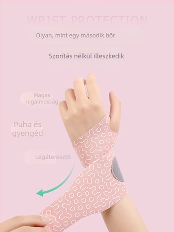 Vékony sportcsuklóvédő, szilikon ínhüvely védő, badminton és teniszezéshez, uniszex