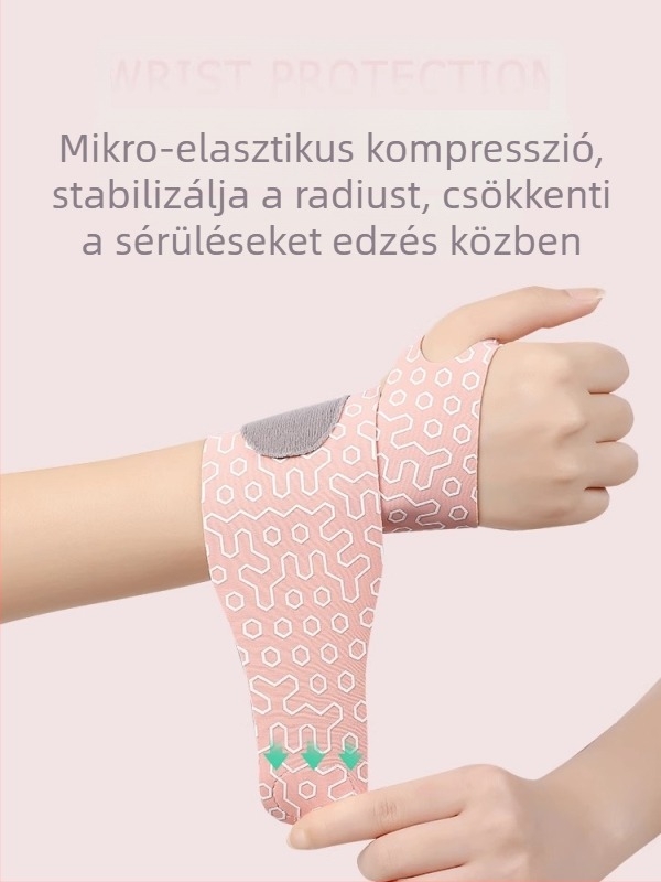 Vékony sportcsuklóvédő, szilikon ínhüvely védő, badminton és teniszezéshez, uniszex