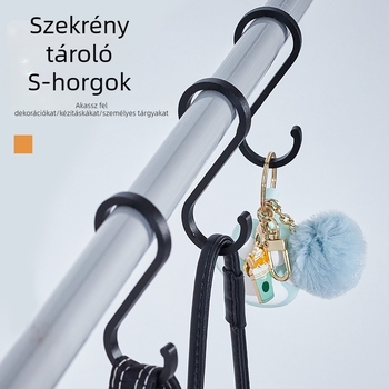 Űr-alumíniumból készült S-típusú akasztó, hajlított fémből készült konyhai és ruházati használatra
