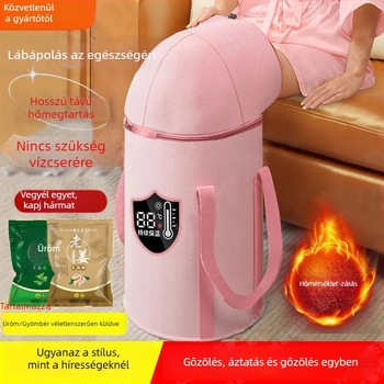 Lábszárakig érő mély lábfürdő vödör, hordozható otthoni használatra, emelt kivitel, izolált.