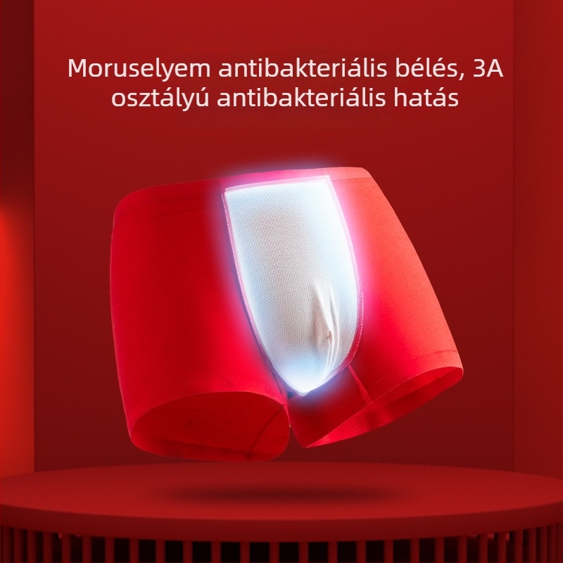 Férfi modal anyagú alsónemű selyem béléses, vékony, nagy méret
