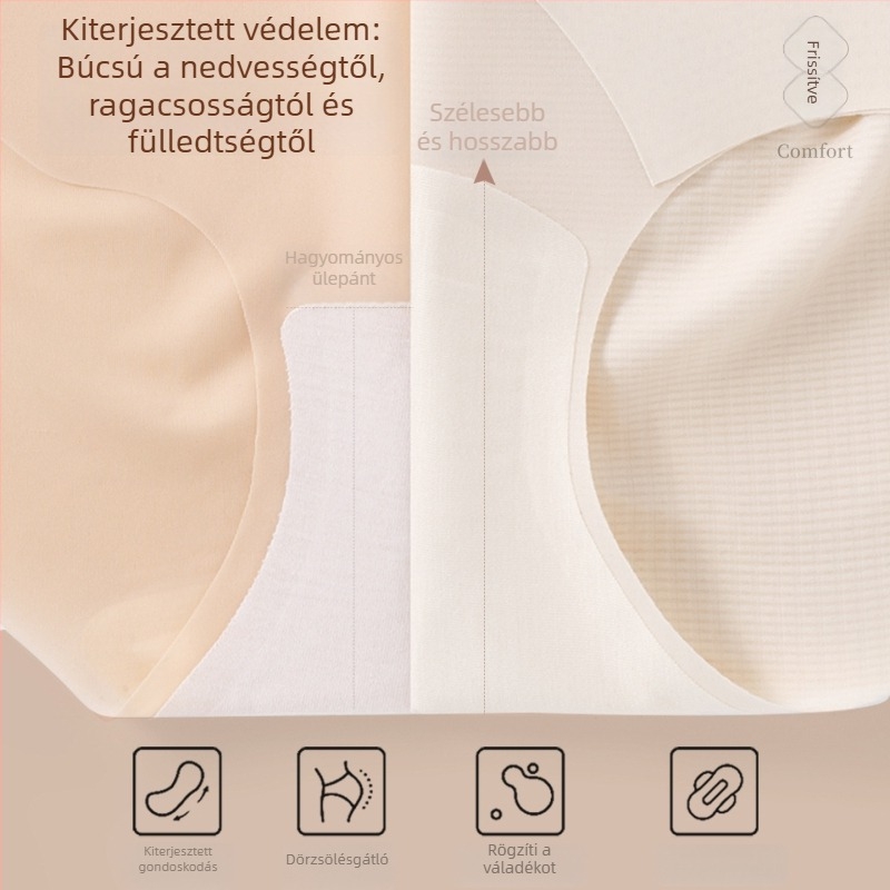 Új stílusú női fehérnemű, magas derekú, varrás nélküli, haskontrollal, Ice Silk nyárra