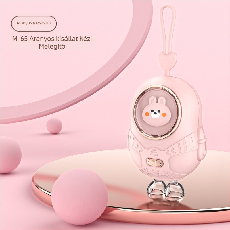 USB-s mini kézmelegítő digitális kijelzővel, beépített akkumulátorral 1200–2000 mAh, modell M61