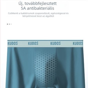 Férfi dupla oldalú boxeralsónemű, kényelmes és lélegző, antibakteriális ágyéktáji védelem tinédzserek számára.
