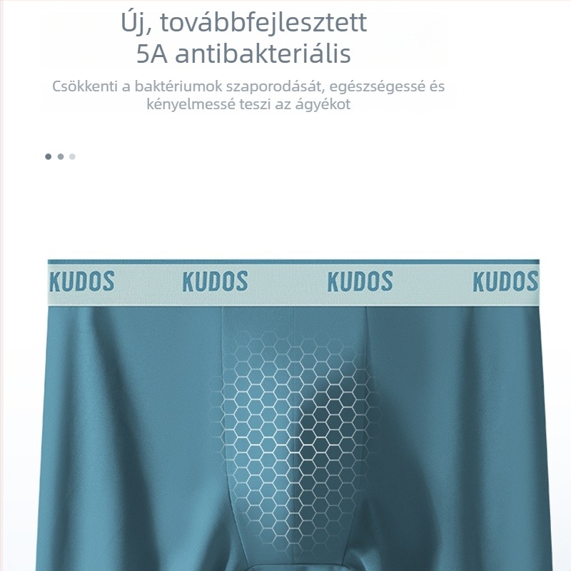 Férfi dupla oldalú boxeralsónemű, kényelmes és lélegző, antibakteriális ágyéktáji védelem tinédzserek számára.