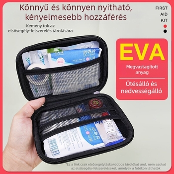 EVA kültéri hordozható vészhelyzet- és elsősegély-készlet, cipzáros tároló fertőzésmegelőző eszközök számára