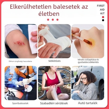 EVA kültéri hordozható vészhelyzet- és elsősegély-készlet, cipzáros tároló fertőzésmegelőző eszközök számára