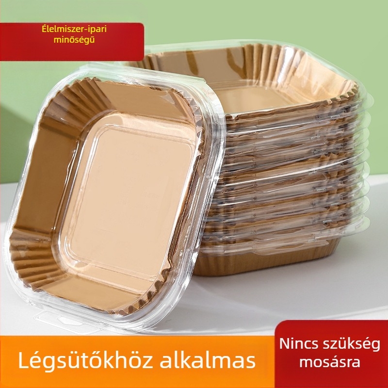 50 darab légsütőpapír olajfelszívó réteggel, szilikonolaj bevonattal, konyhai használatra