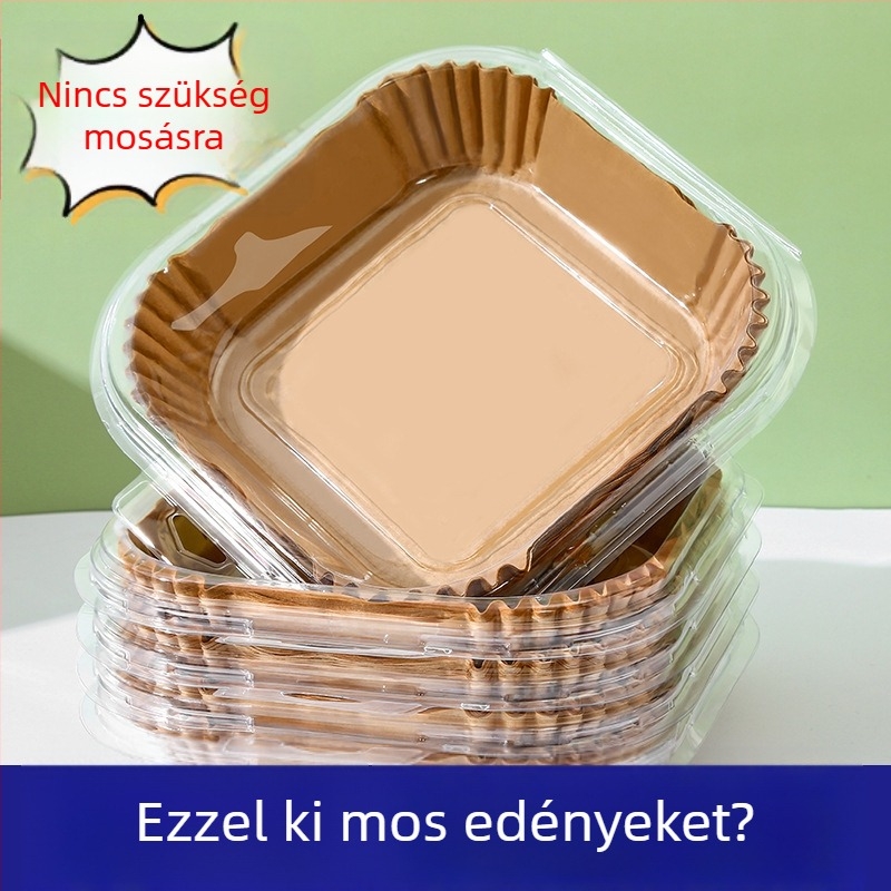 50 darab légsütőpapír olajfelszívó réteggel, szilikonolaj bevonattal, konyhai használatra