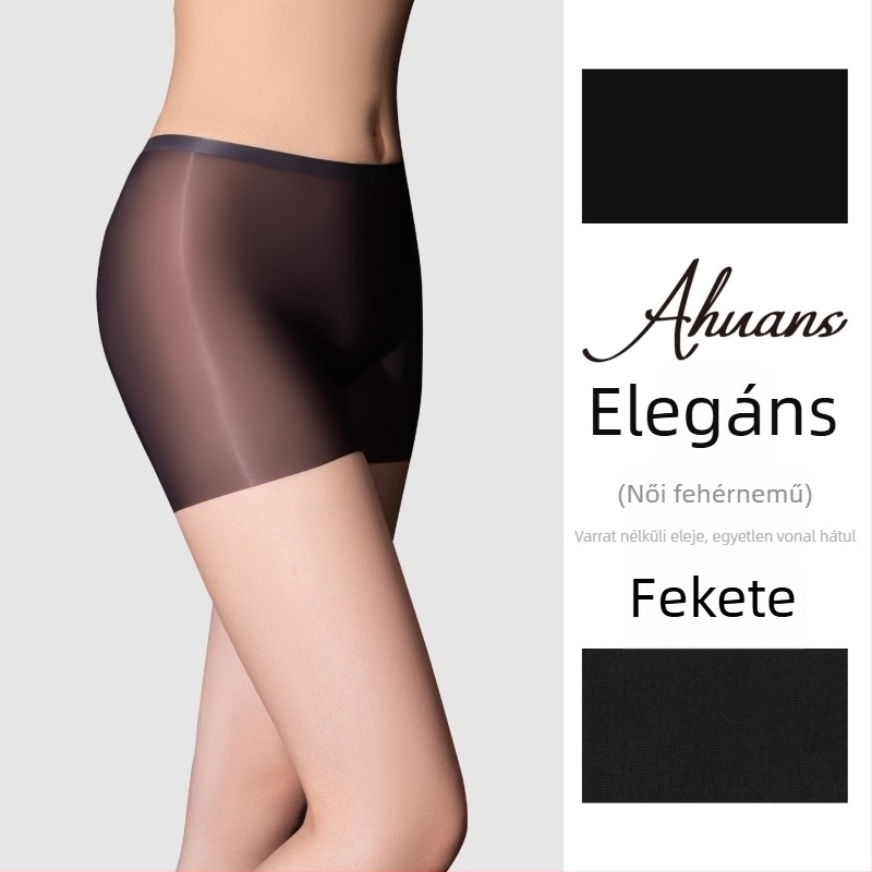 Ahuans Férfi 5D Selyem Ice Silk, vékony, fényes nylon boxer briefs, középső derék