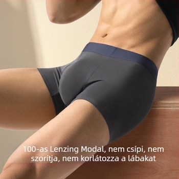Férfi boxer brief Lenzing Modal anyagból, varrat nélküli, antibakteriális, lélegző