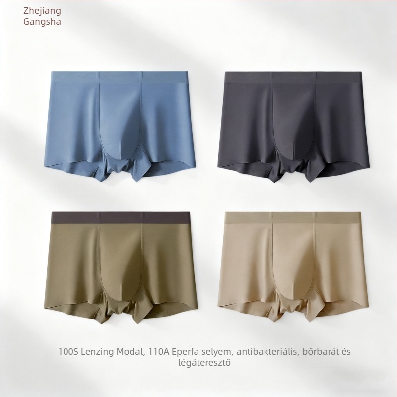 Férfi boxer brief Lenzing Modal anyagból, varrat nélküli, antibakteriális, lélegző