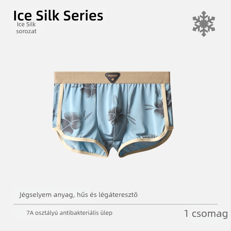 Férfi Ice Silk boxeralsónadrág, nyárra – luxus satin, selymes, lélegző, puha