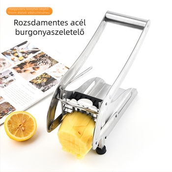 Kézi burgonya- és uborkacsík vágó rozsdamentes acélból – konyhai zöldségvágó