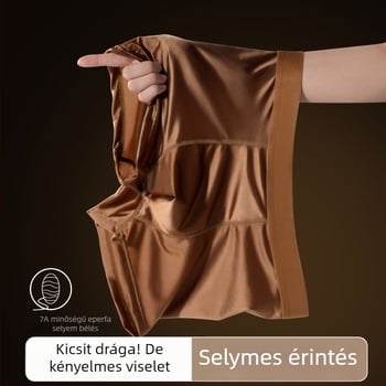 Férfi lélegző Ice Silk szatén boxeralsó
