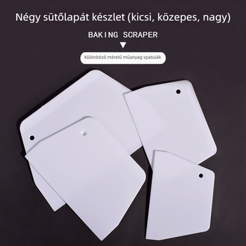 Műanyag vágó és torta spatulája, félkör alakú sütőeszköz, rizs tekercs kaparó