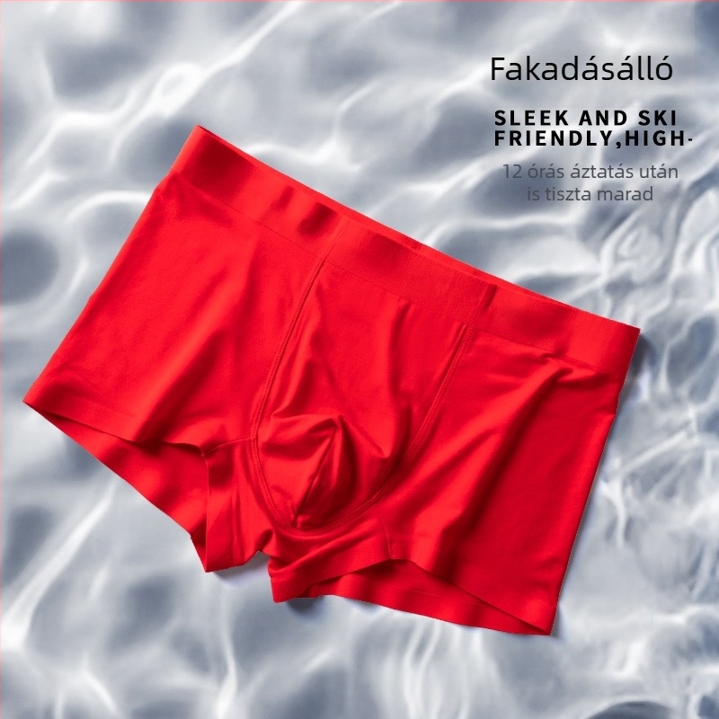Sima varrás nélküli férfi boxer-briefs modal anyagból, piros, 50S, kiadás a születési évhez