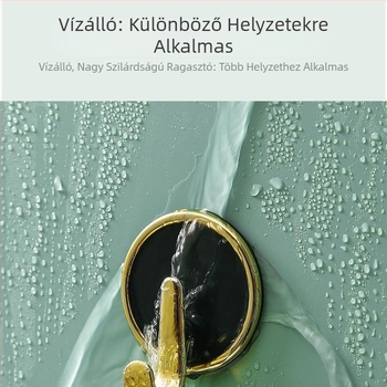 4 színű fúrás nélküli teherbírású akasztók készlet – nyommentes, öntapadó falra, ruhákhoz, ajtó mögé és konyhai tároláshoz