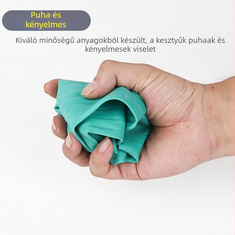 Latex védőhüvely, vízálló, olaj- és sav-bázis ellenálló, hosszított és vastított, a halászati ipar számára