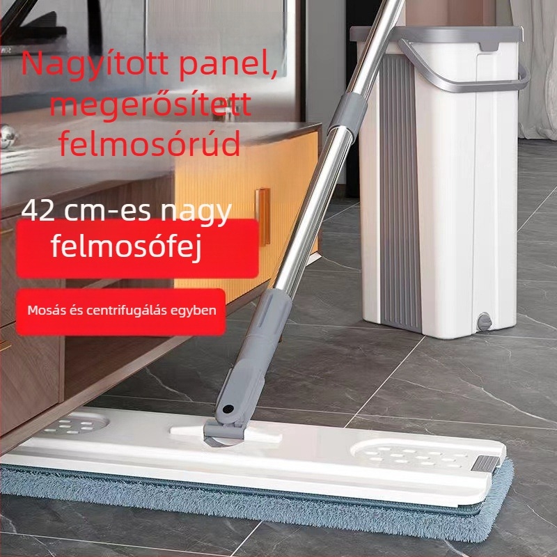 Új modellű lapos mop beépített száraz–nedves vödörrel