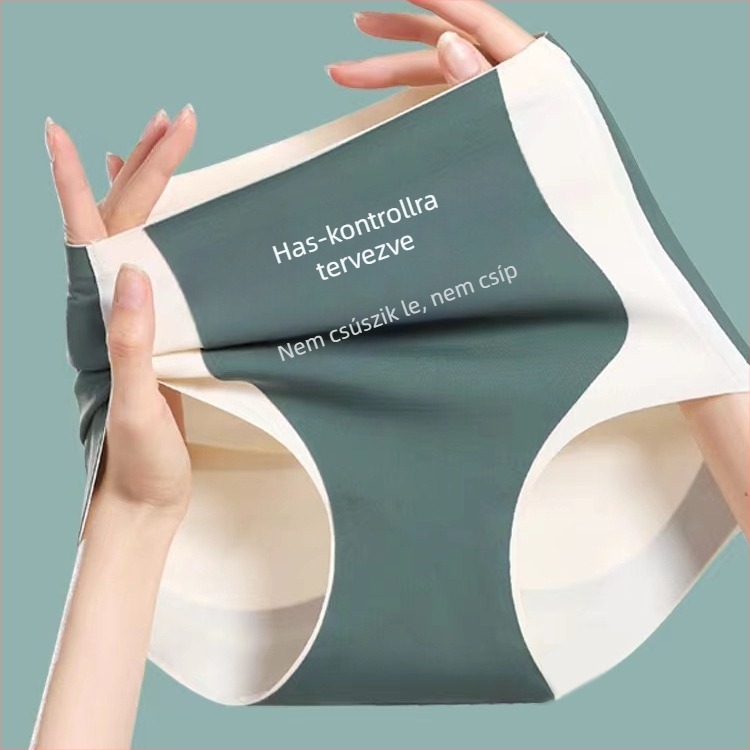 Középtalású hasformázó bugyi, lélegző Ice Silk anyag, vékony fazon