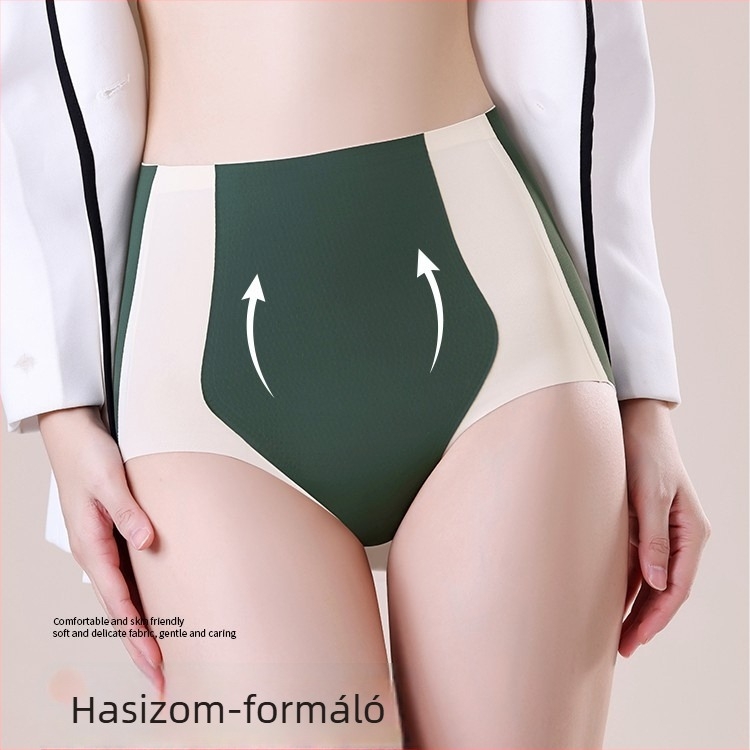 Középtalású hasformázó bugyi, lélegző Ice Silk anyag, vékony fazon