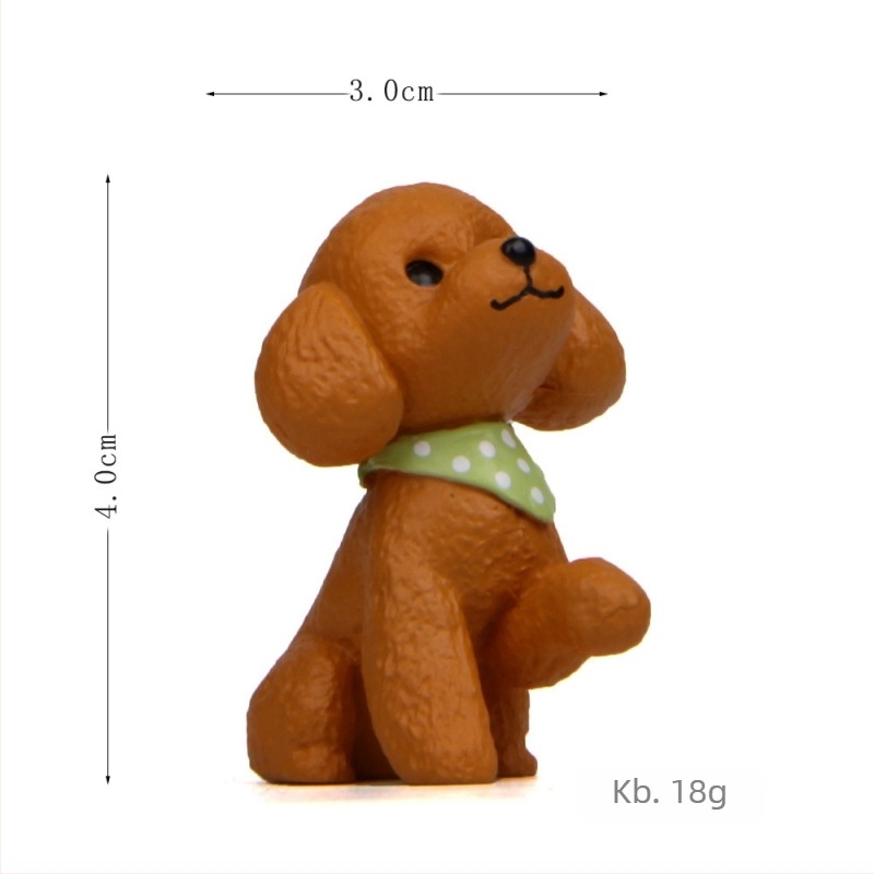 Meng Mengdi sorozat Teddy kutya integető figurája – kertdísz és autó dekoráció
