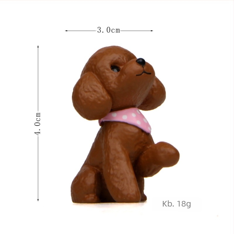 Meng Mengdi sorozat Teddy kutya integető figurája – kertdísz és autó dekoráció