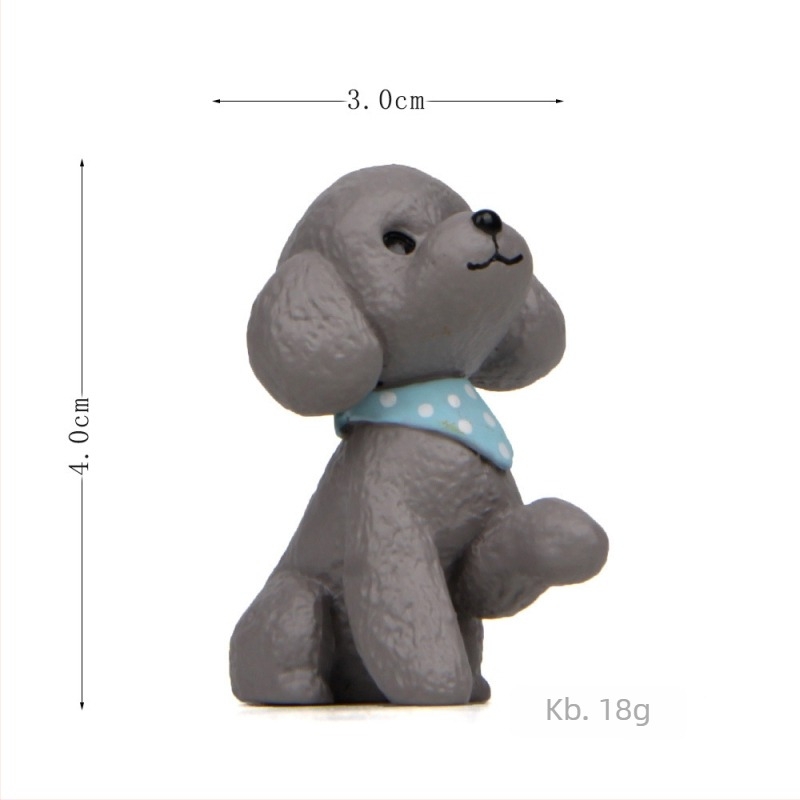 Meng Mengdi sorozat Teddy kutya integető figurája – kertdísz és autó dekoráció