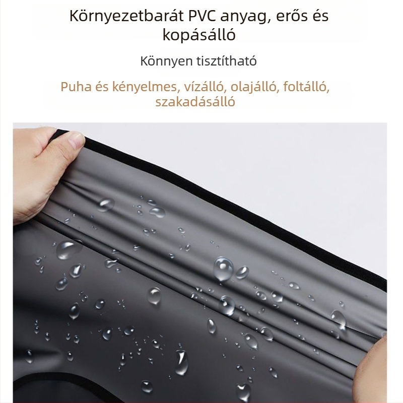 Női átlátszó TPU kötény - vízálló és olajálló, otthoni konyhára és cateringhez, modern minimalista stílus