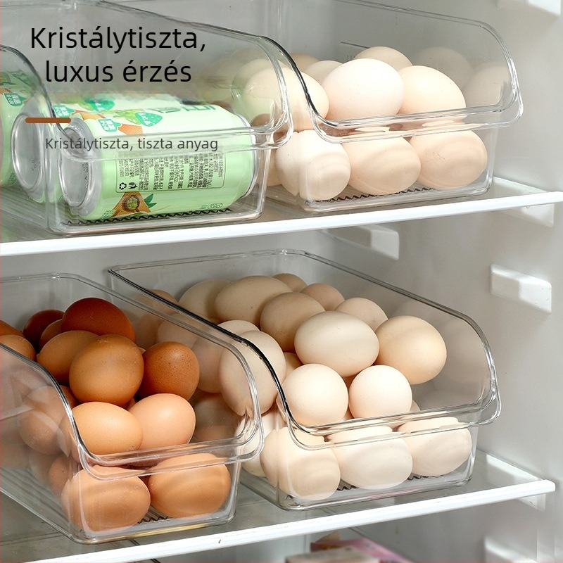Tojás tároló doboz, nagy kapacitású hűtőhöz, tojások, gyümölcsök és zöldségek tárolására