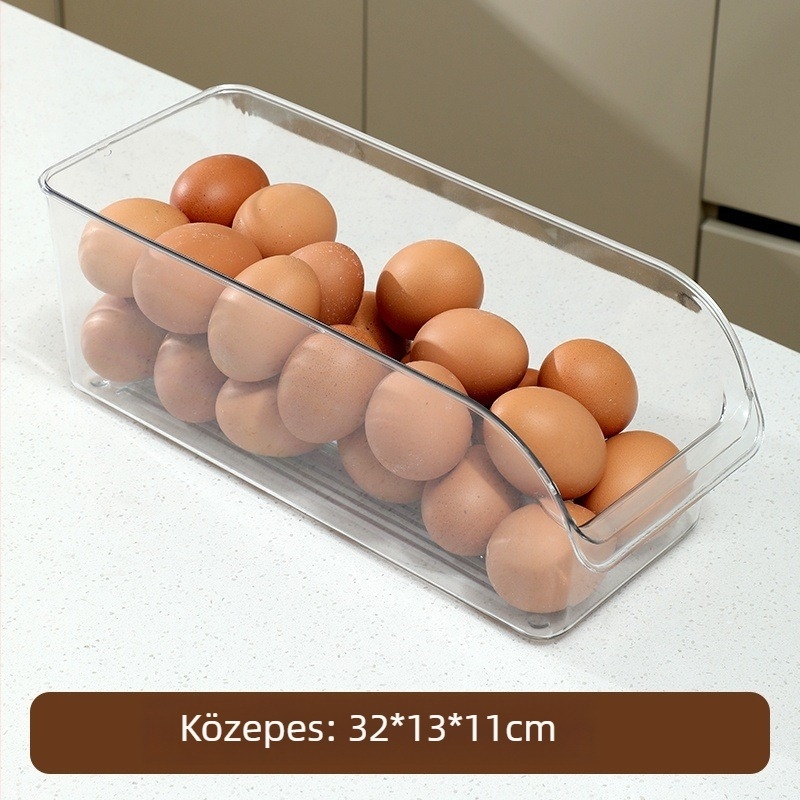 Tojás tároló doboz, nagy kapacitású hűtőhöz, tojások, gyümölcsök és zöldségek tárolására