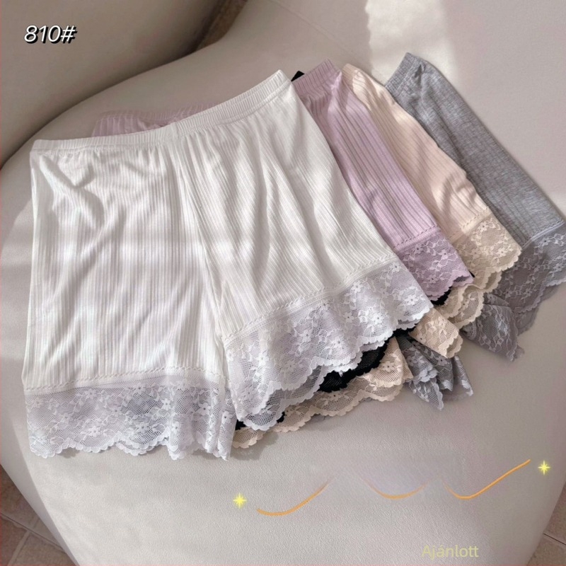 Plusz méretű nyár: 3/4 hosszú leggings csipkés díszítéssel, külső viseletre alkalmas, függőleges csíkos viszkóz anyagból