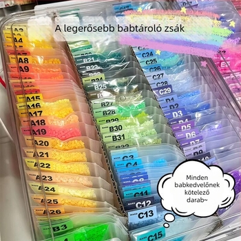 Kis gyöngy tároló tasakok – átlátszó zárható tasakok gyöngyök rendezésére