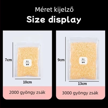 Kis gyöngy tároló tasakok – átlátszó zárható tasakok gyöngyök rendezésére