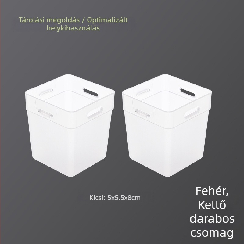 Átlátszó hűtőszekrény oldalajtó tároló doboz, konyhai rendező, 2 db, PP anyag, élelmiszer-minőségű tárolás