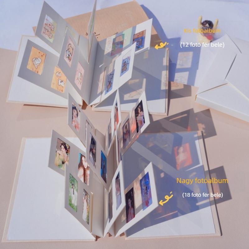 Fény és Árnyék 3D DIY fotóalbum – összehajtható memóriaalbum pároknak és barátoknak