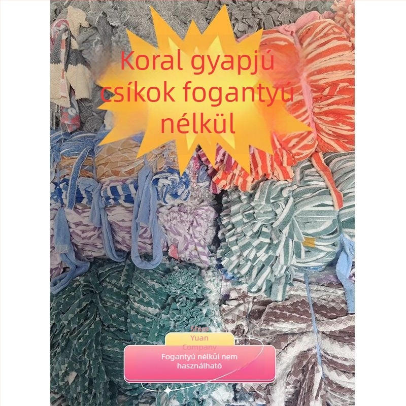 Lapos felmosó háztartási használatra korall-flíz fej és korallfa nyél; cserefej biztonságos rögzítéssel
